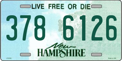 NH license plate 3786126
