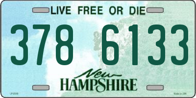 NH license plate 3786133
