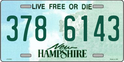 NH license plate 3786143