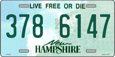 NH license plate 3786147