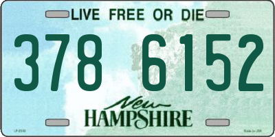 NH license plate 3786152