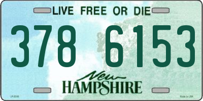 NH license plate 3786153