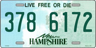 NH license plate 3786172