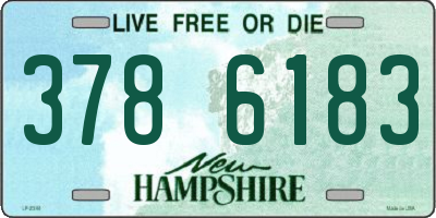 NH license plate 3786183