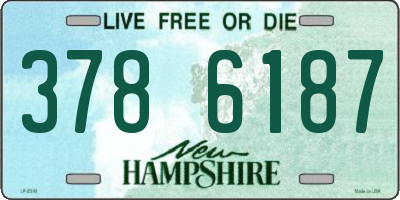 NH license plate 3786187