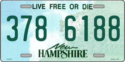 NH license plate 3786188