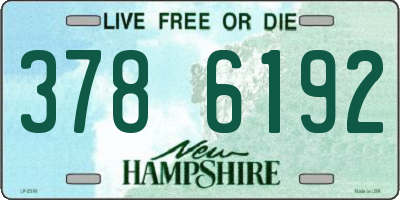 NH license plate 3786192