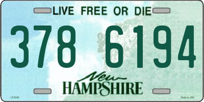 NH license plate 3786194