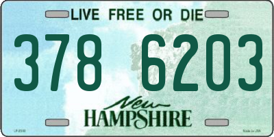 NH license plate 3786203