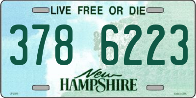 NH license plate 3786223
