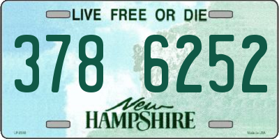 NH license plate 3786252