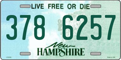 NH license plate 3786257