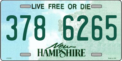 NH license plate 3786265