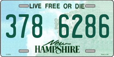 NH license plate 3786286