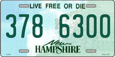 NH license plate 3786300