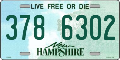 NH license plate 3786302