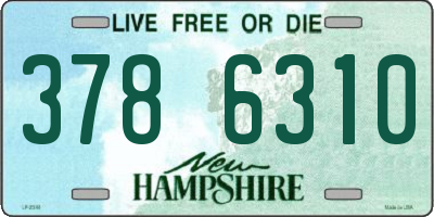 NH license plate 3786310