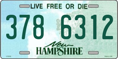 NH license plate 3786312
