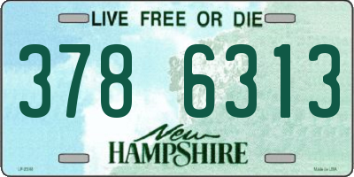 NH license plate 3786313