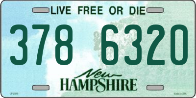 NH license plate 3786320
