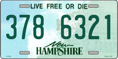 NH license plate 3786321