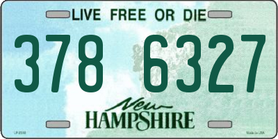 NH license plate 3786327