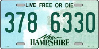 NH license plate 3786330