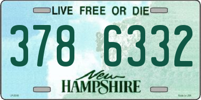 NH license plate 3786332