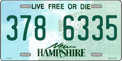 NH license plate 3786335