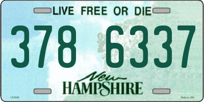 NH license plate 3786337