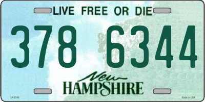 NH license plate 3786344