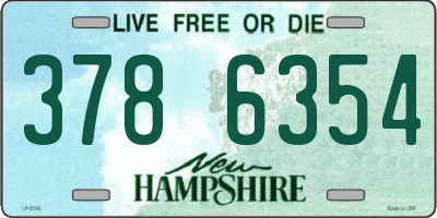 NH license plate 3786354