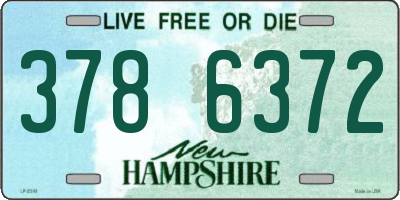 NH license plate 3786372