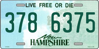 NH license plate 3786375