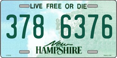 NH license plate 3786376
