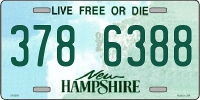 NH license plate 3786388