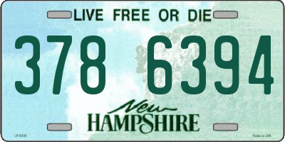 NH license plate 3786394