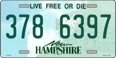 NH license plate 3786397