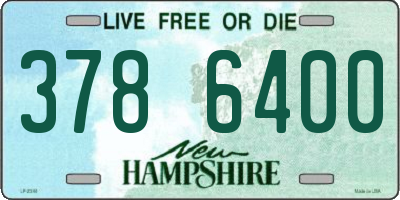 NH license plate 3786400