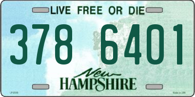 NH license plate 3786401