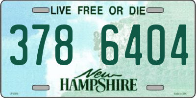 NH license plate 3786404
