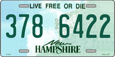 NH license plate 3786422