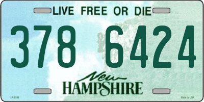 NH license plate 3786424