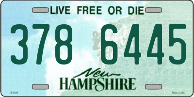 NH license plate 3786445