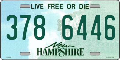 NH license plate 3786446
