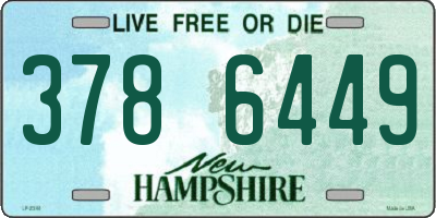 NH license plate 3786449