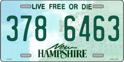 NH license plate 3786463