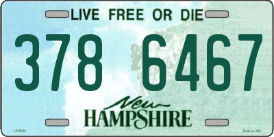 NH license plate 3786467