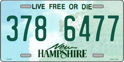 NH license plate 3786477