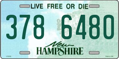 NH license plate 3786480